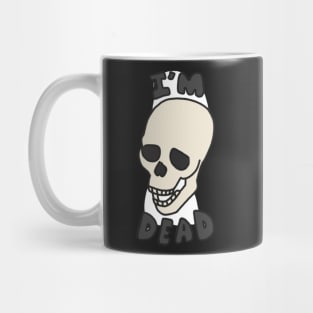 "I'm Dead" Skull Laughing Mug